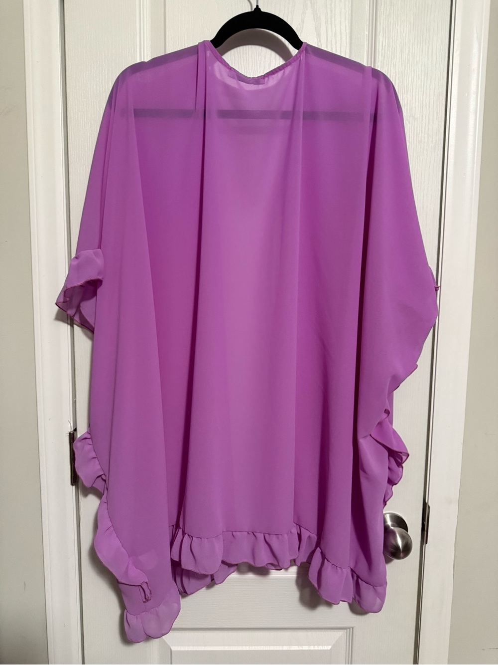 Lightweight Ruffle Kimono Cover-Up - Picture 3 of 6